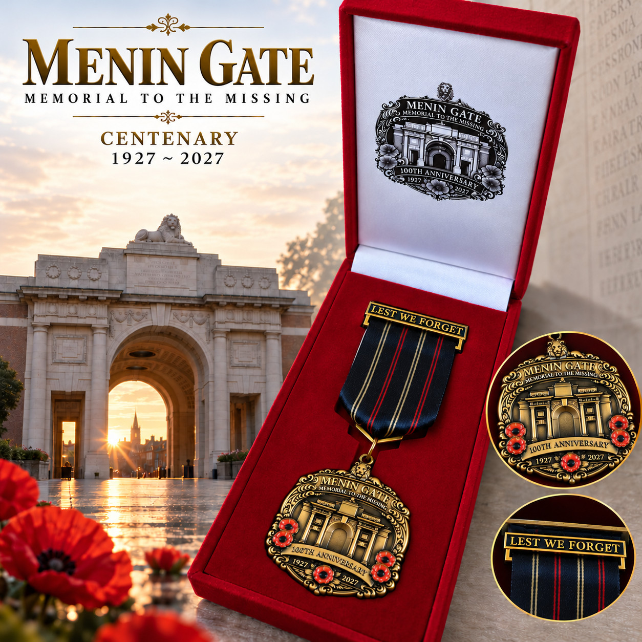 Menin Gate - Memorial to the Missing Centenary Commemorative Jewel 2027