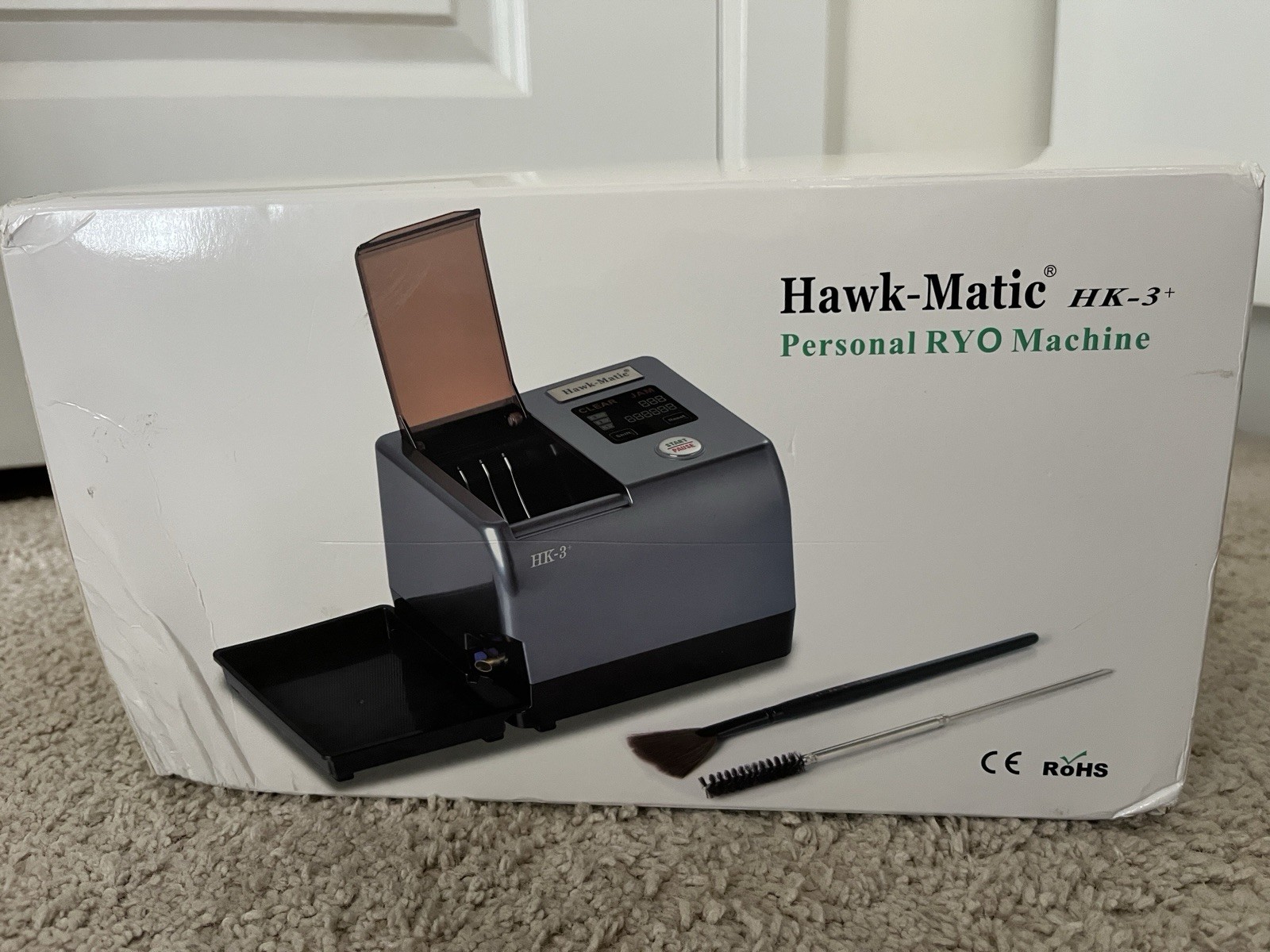 HawkMatic HK3+ Automatic Electric Cigarette Injector Machine Cigarette Rolling M