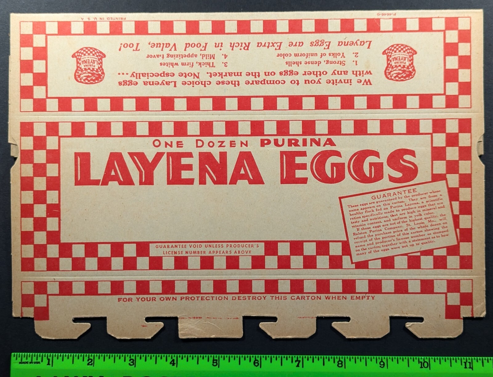 Vintage Layena Flattened Unused Grocery Egg Carrier Holder Box Vintage Layena Flattened Unused Grocery Egg Carrier Holder Box