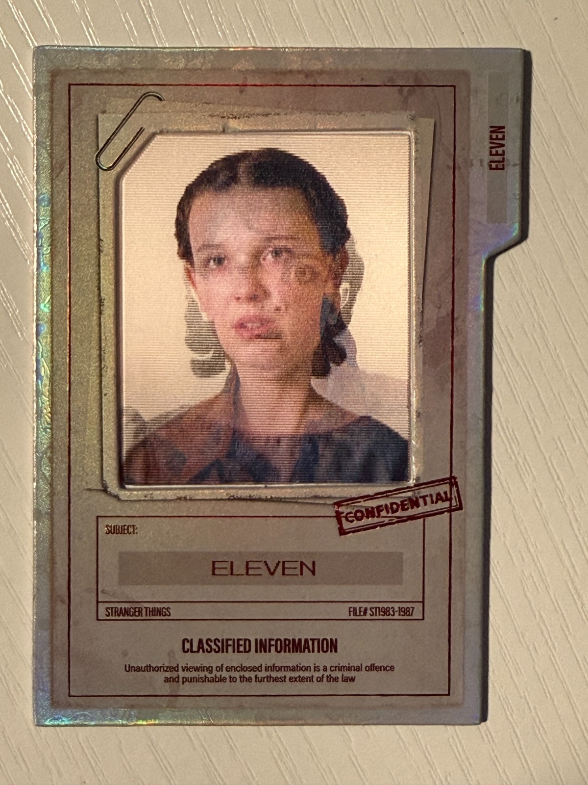 2026 Wustyle Stranger Things Lenticular Insert Pick Your Card