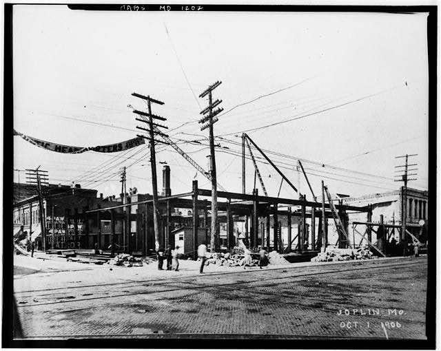 Photo:Joplin MO Connor Hotel Construction 1906 Main Street HABS