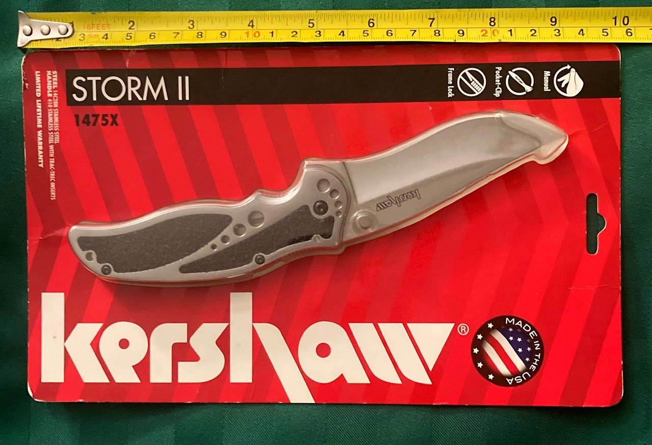 Kershaw Storm II 1475X NOS NIP Frame Lock Knife USA