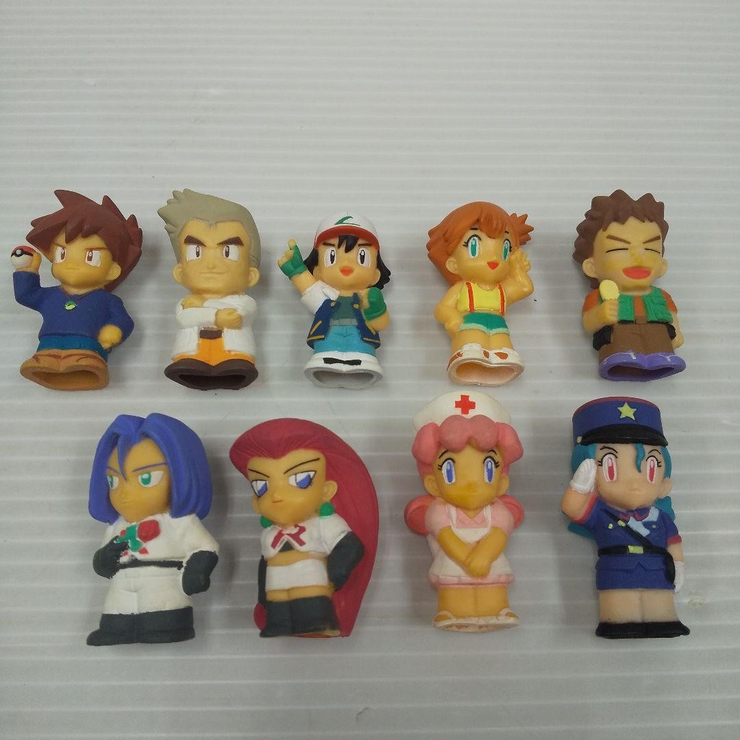 Pokemon Kids 1998 Trainer Finger Figures 9pc Ash Misty Brock Team Rocket Used Pokemon Kids 1998 Trainer Finger Figures 9pc Ash Misty Brock Team Rocket Used
