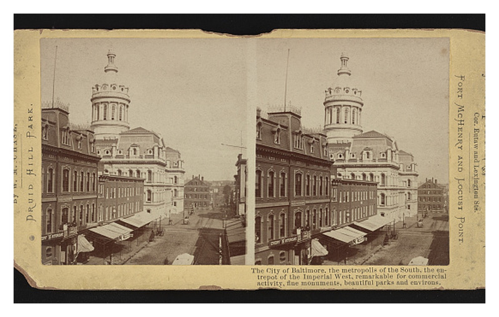 Baltimore Maryland Street Scene Standard Postcard