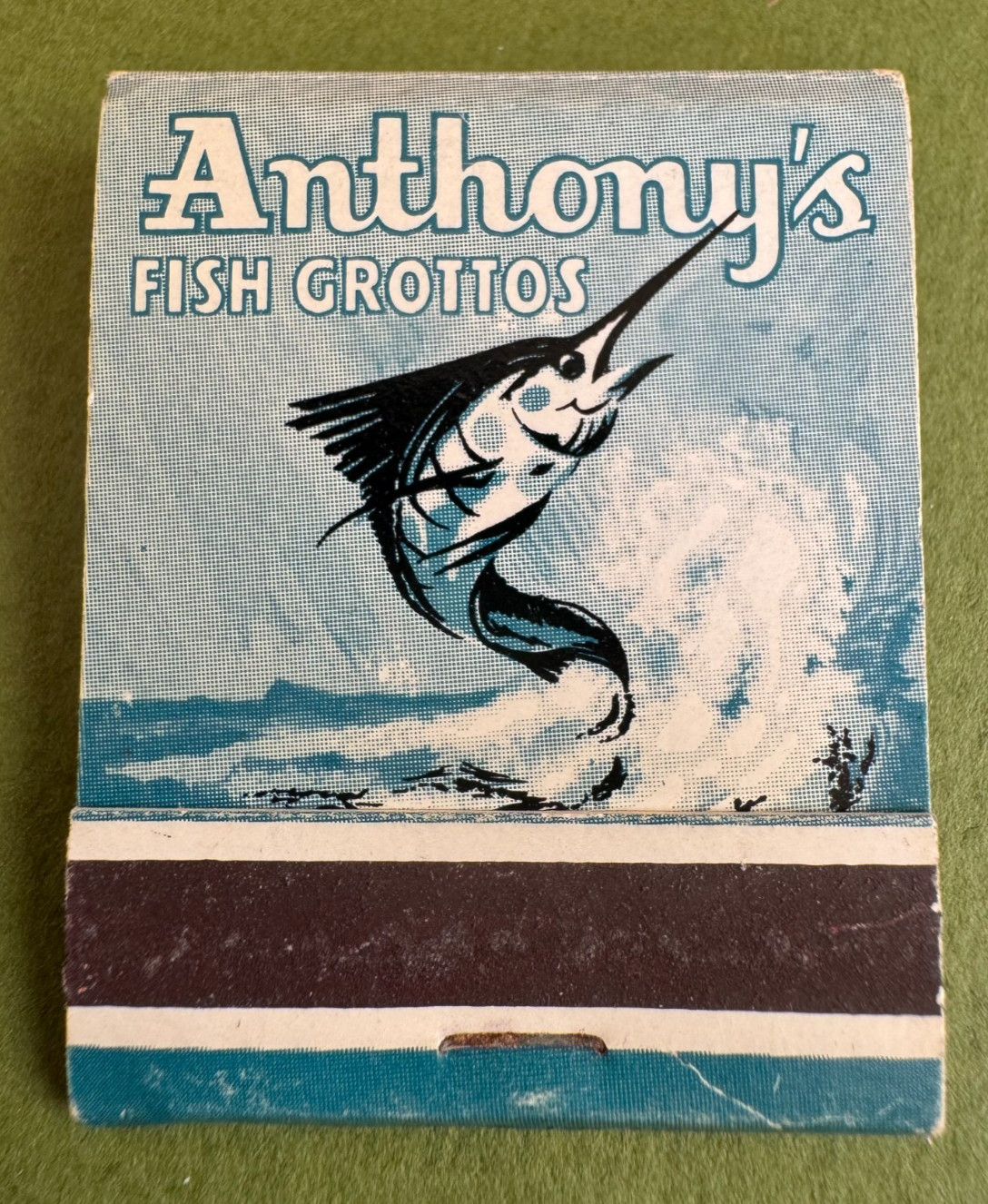 Anthony\'s Fish GrottosRestaurant, SoCal Restaurants Gorgeous Matchbook, Vintage