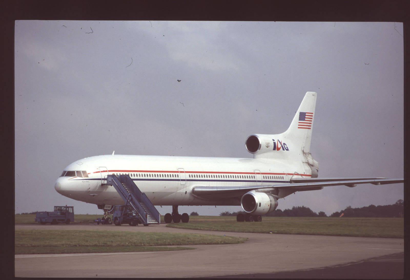Orig 35mm airline slide Tradewinds L-1011 f/n 1096