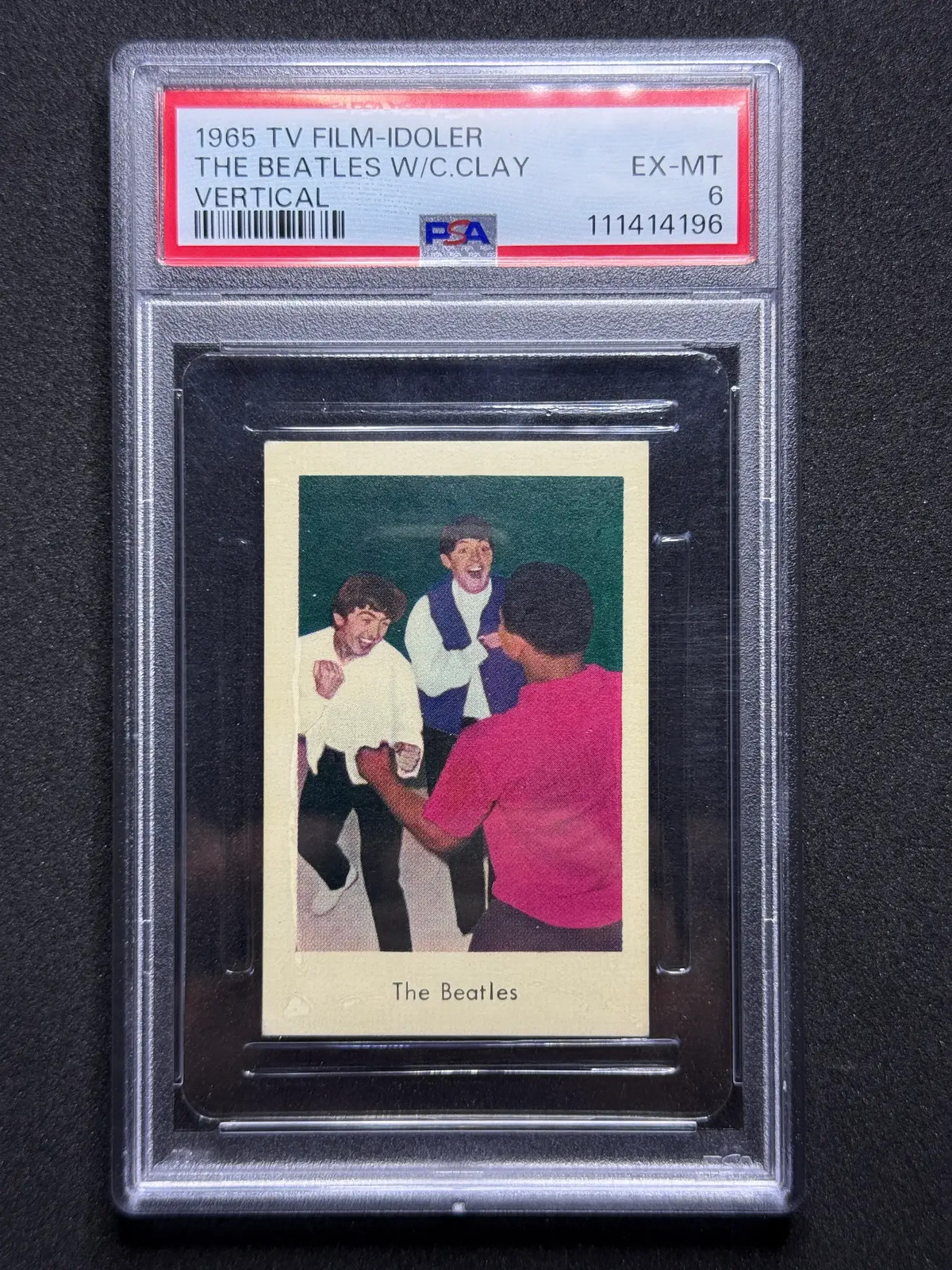 The BEATLES CASSIUS CLAY MUHAMMAD ALI 1965 Popbilder Vertical PSA 6