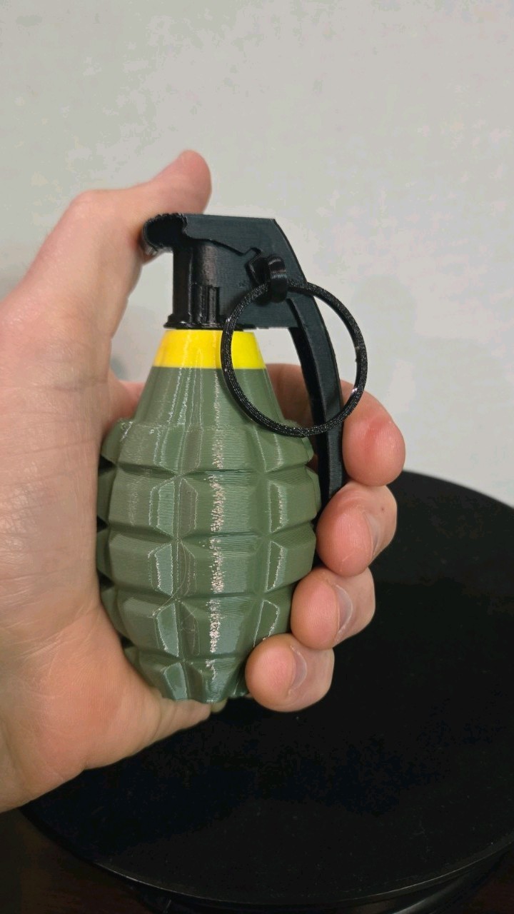Grenade, Military, Replica, Model 3D Print, Army, USMC, Decor for man-cave