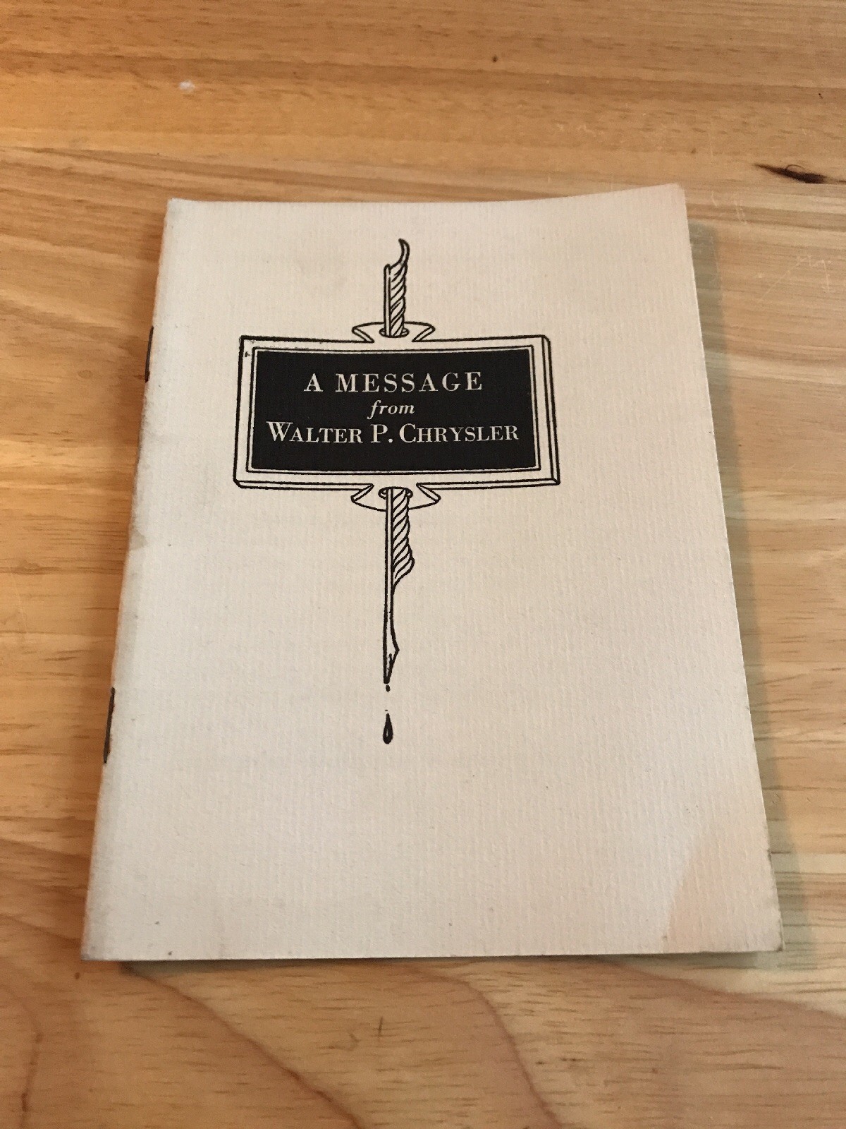 Original 1920\'s  Chrysler Six Vintage Automobile Cars Fold Out Brochure