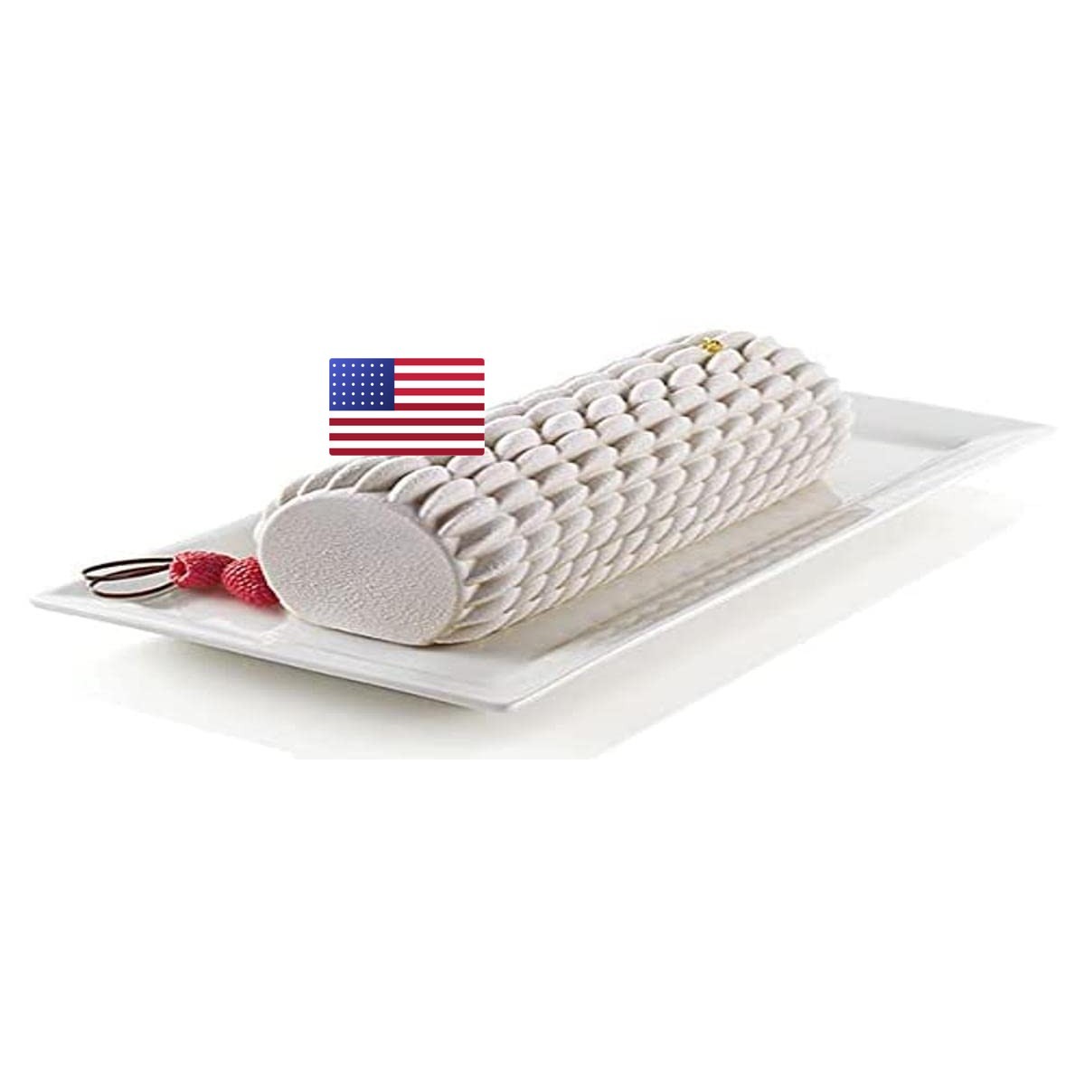 Silikomart Bêche Quenelle Modern Cake Silicone Mould, Non-Stick, Pack 1 Cake Silikomart Bêche Quenelle Modern Cake Silicone Mould, Non-Stick, Pack 1 Cake