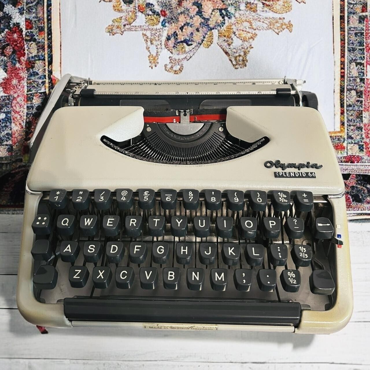 Vintage 1960s Olympia Antique Typewriter