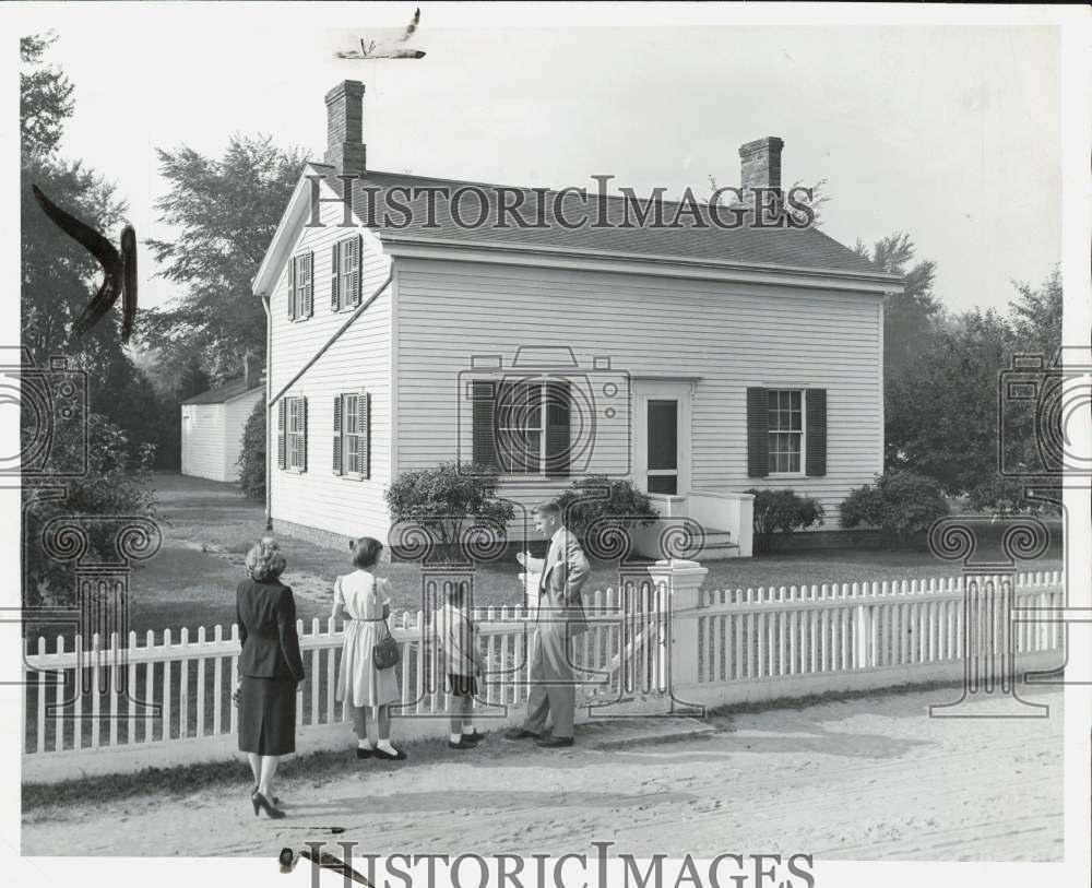 1958 Press Photo Henry Ford's birthplace in Greenfield Village in Dearborn