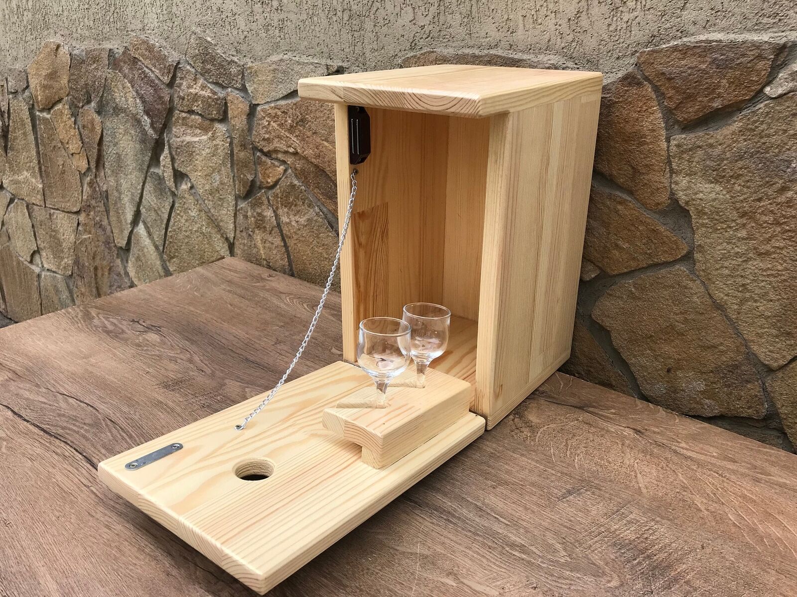 Minibar Bird House Nesting Box Whiskey Cabinet Liquor