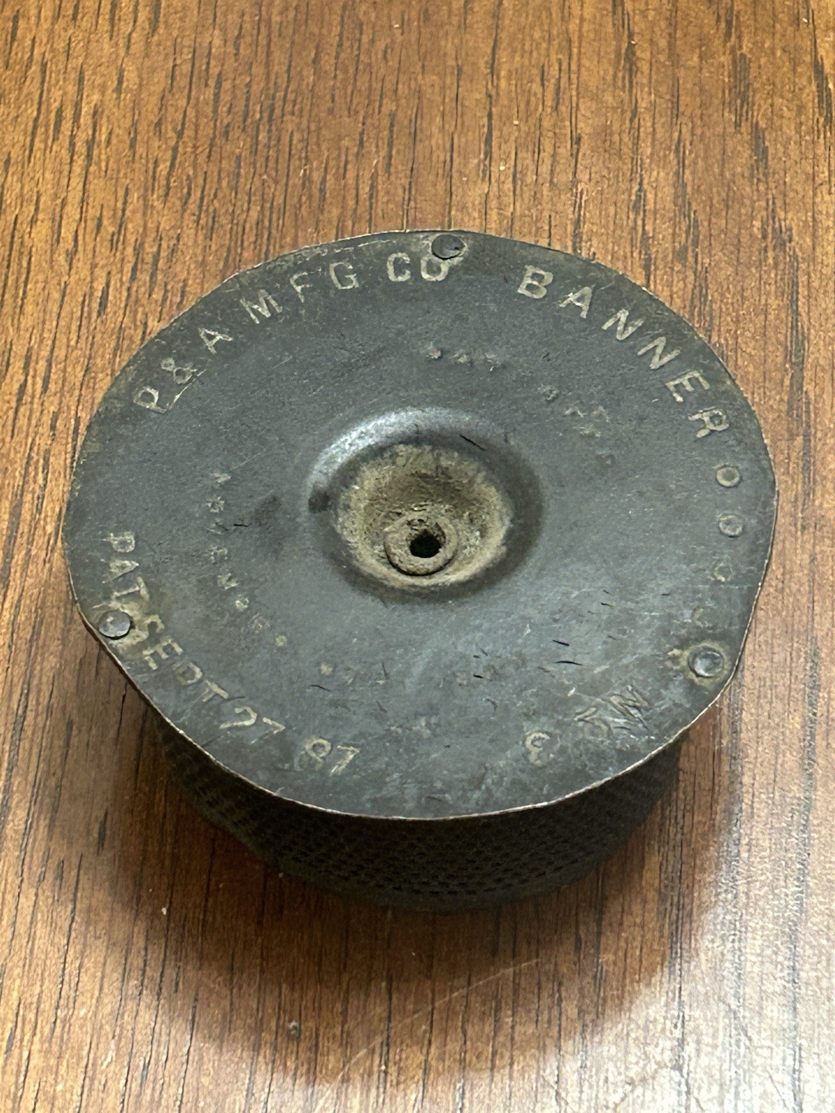 RARE ANTIQUE P&A MFG CO BANNER NO 3 1887-88 FLAME SPREADER.OIL LAMP PART.
