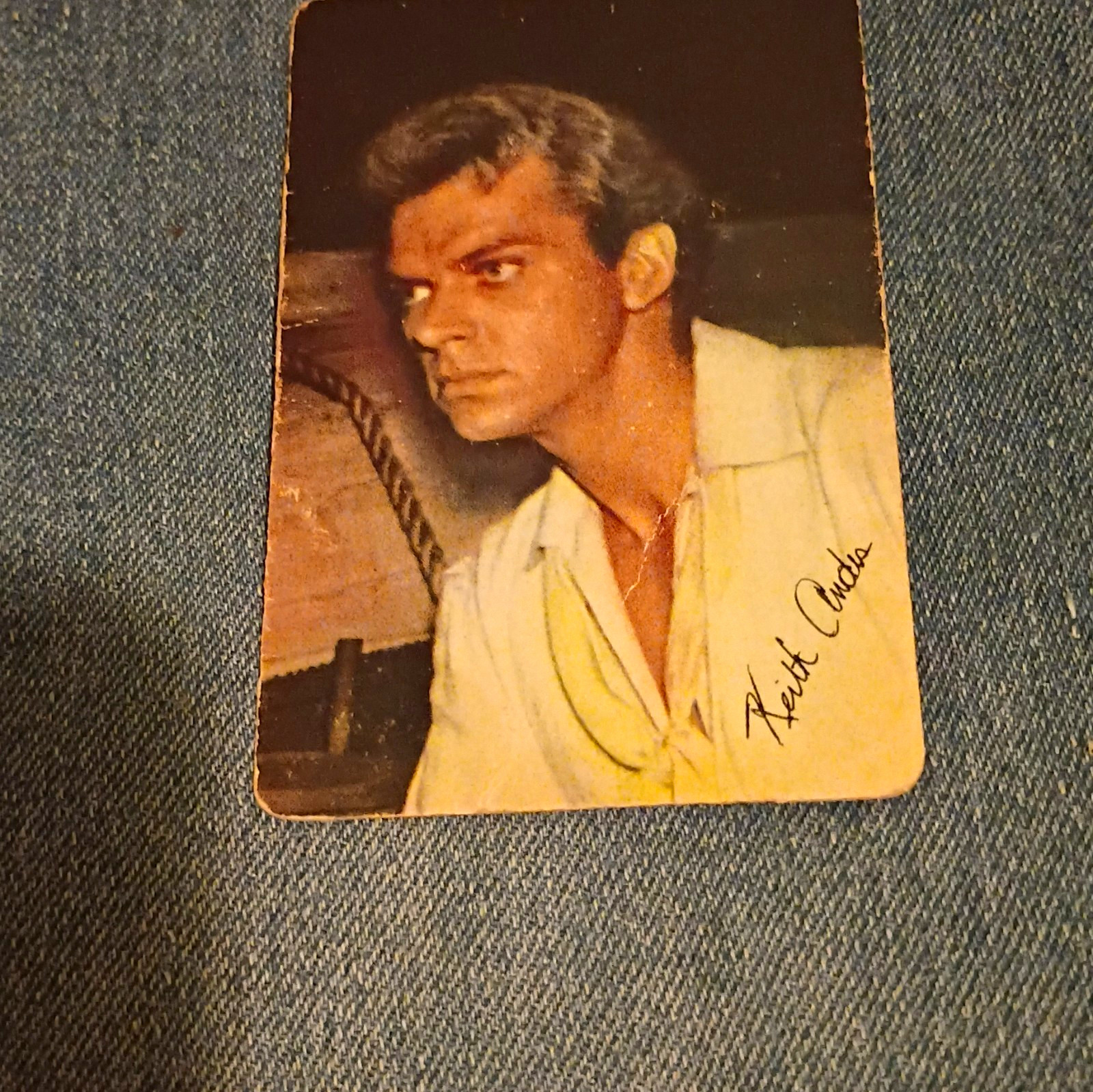Mother\'s Cookies 1954 Movie Star Trading Cards #18 Keith Andes Blackbeard