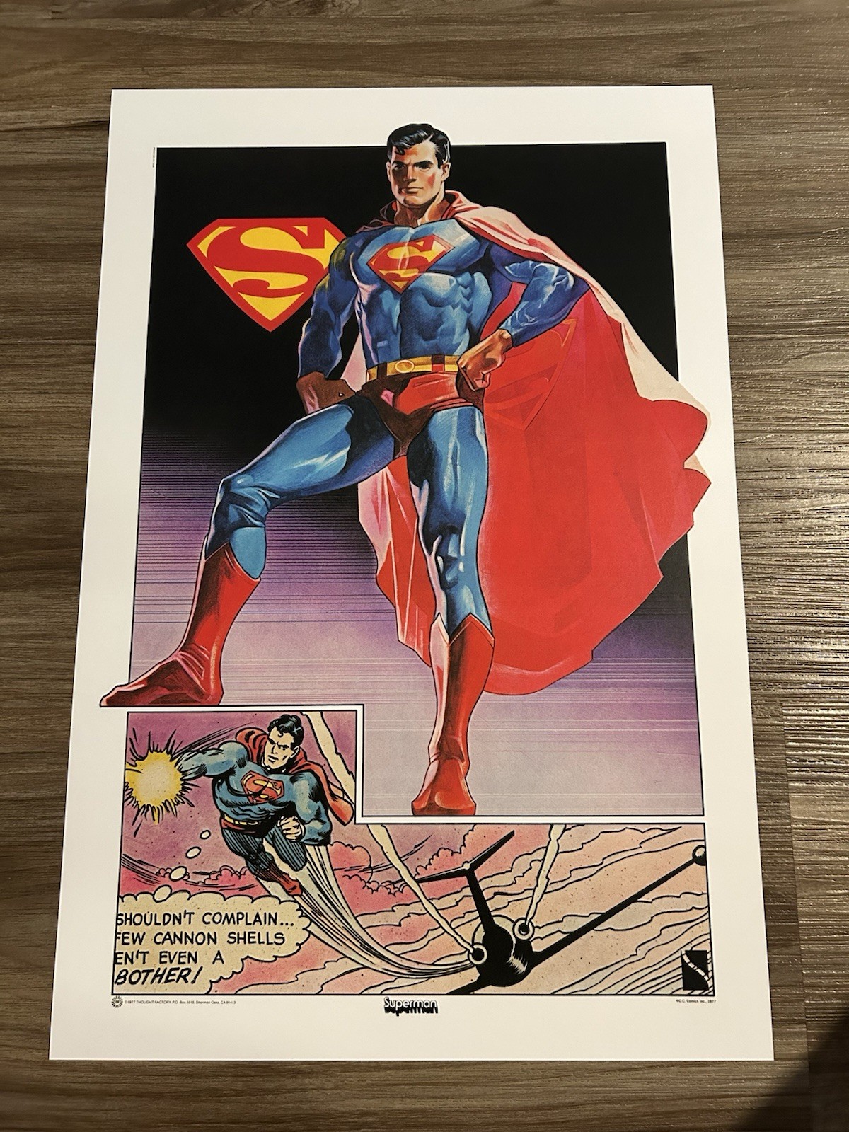 1970’s  Thought Factory Posters Drew Struzan Superman Batman SpiderMan Thor Hulk