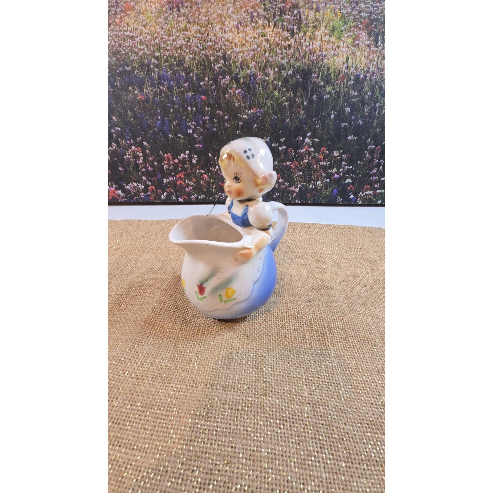 EE-1502. Vintage dutch girl creamer