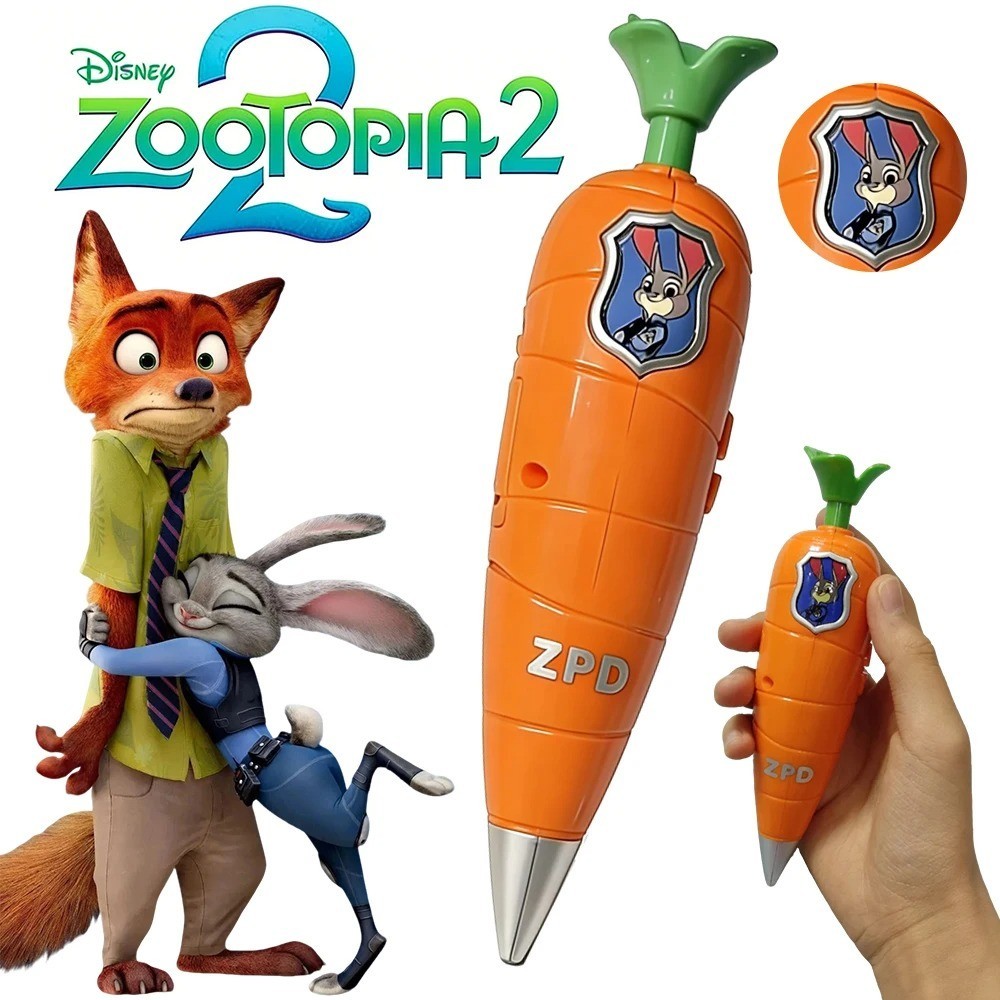 Disney Zootopia 2 Judy Hopps Carrot Voice Recording Pen Cartoon Gift