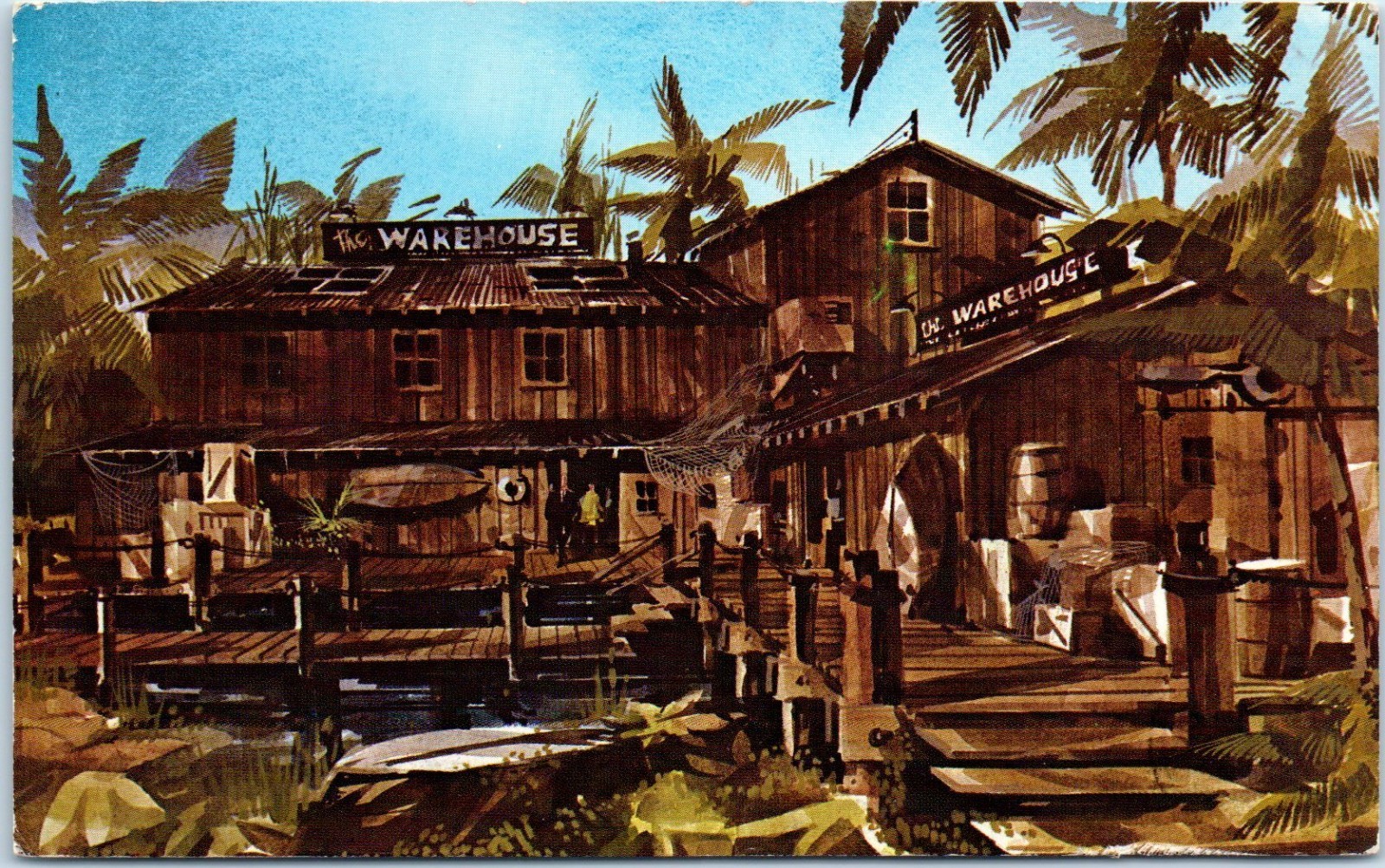 The Warehouse Restaurant, Admiralty Way, Marina Del Rey, California Postcard The Warehouse Restaurant, Admiralty Way, Marina Del Rey, California Postcard