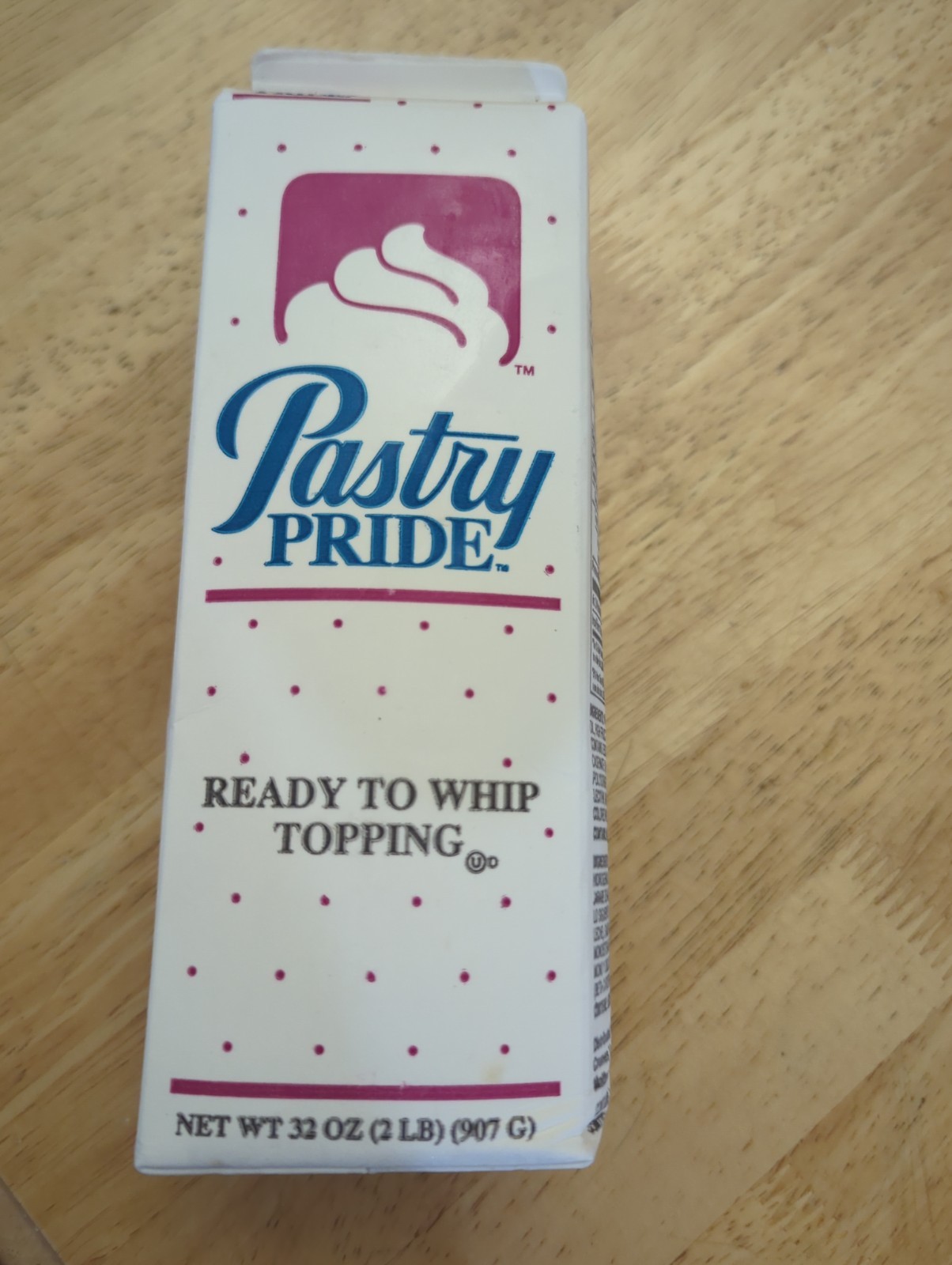 Pasty Pride Ready To Whip Topping