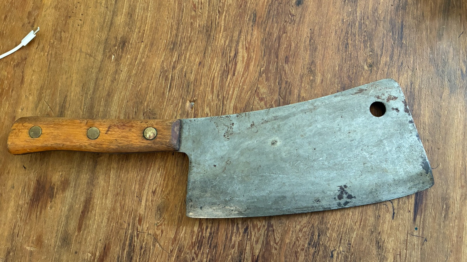 Vintage Meat Clever, International Edge Tool Co., Professional Butcher's cleaver Vintage Meat Clever, International Edge Tool Co., Professional Butcher's cleaver