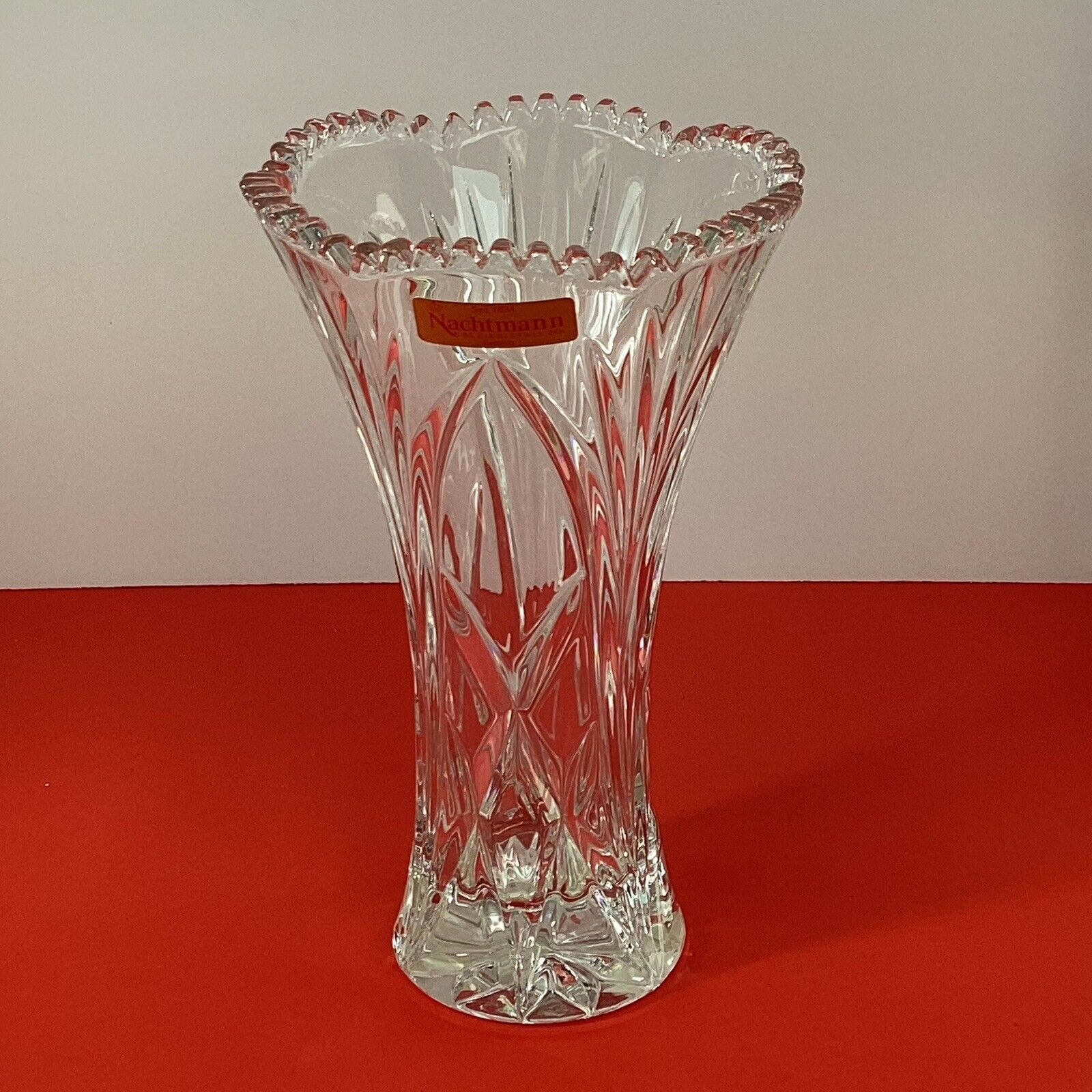 New 8.5 inch Crystal Nachtmann Germany vase