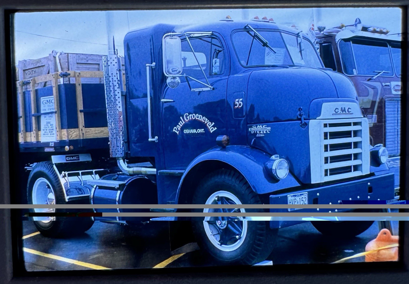 Vintage 1955 GMC Cannonball 35mm Photo Slide