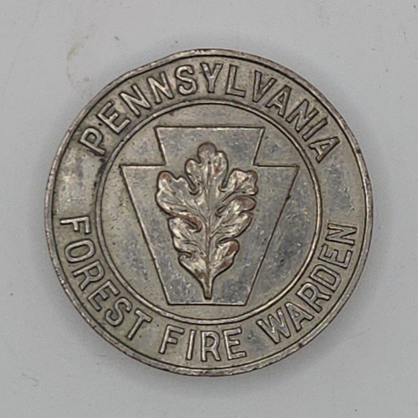 Vintage Pennsylvania Forest Fire Warden Badge Whitehead & Hoag WH Co PA Pin
