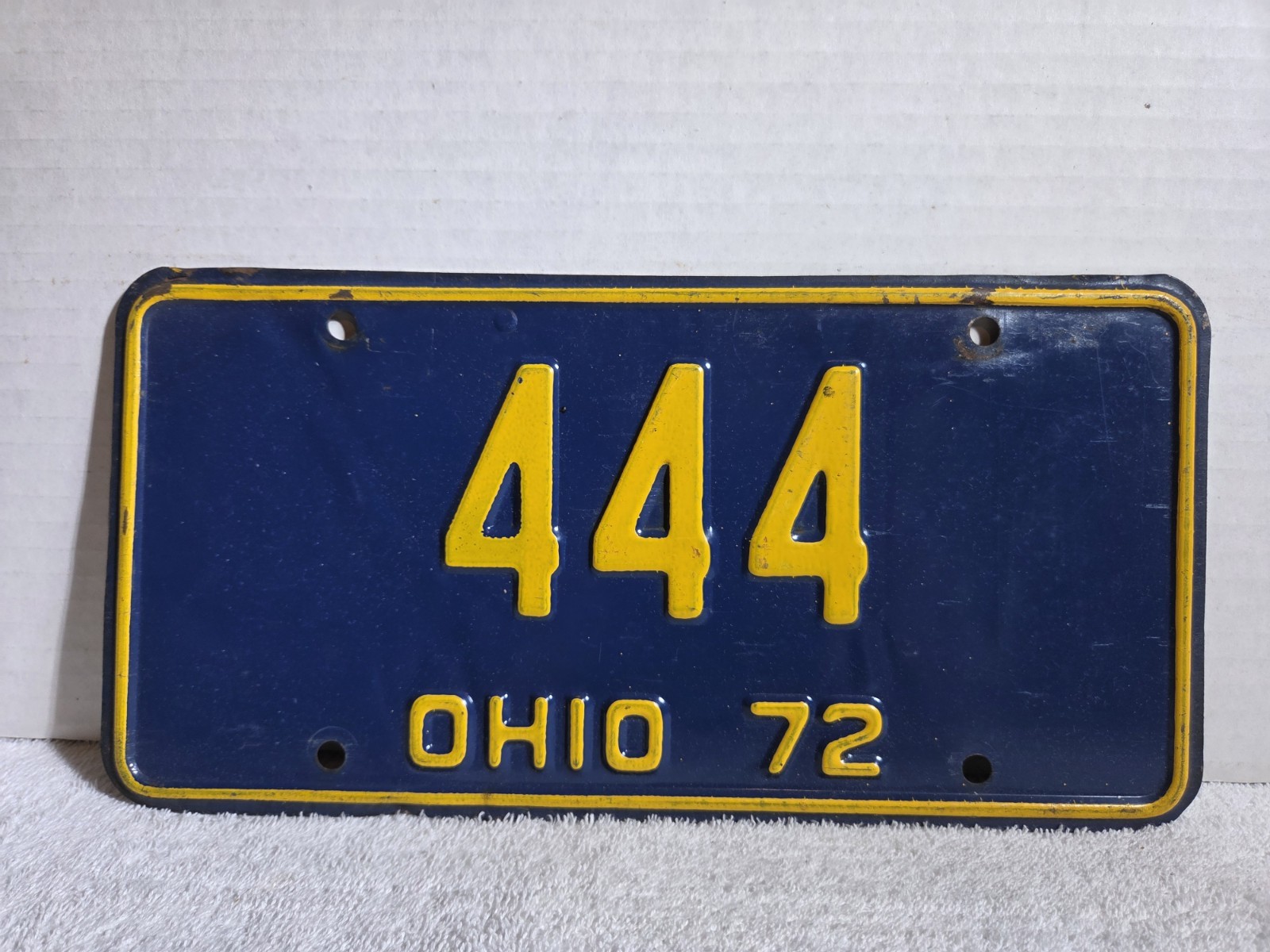 Vintage 1972 Ohio Vanity License Plate \