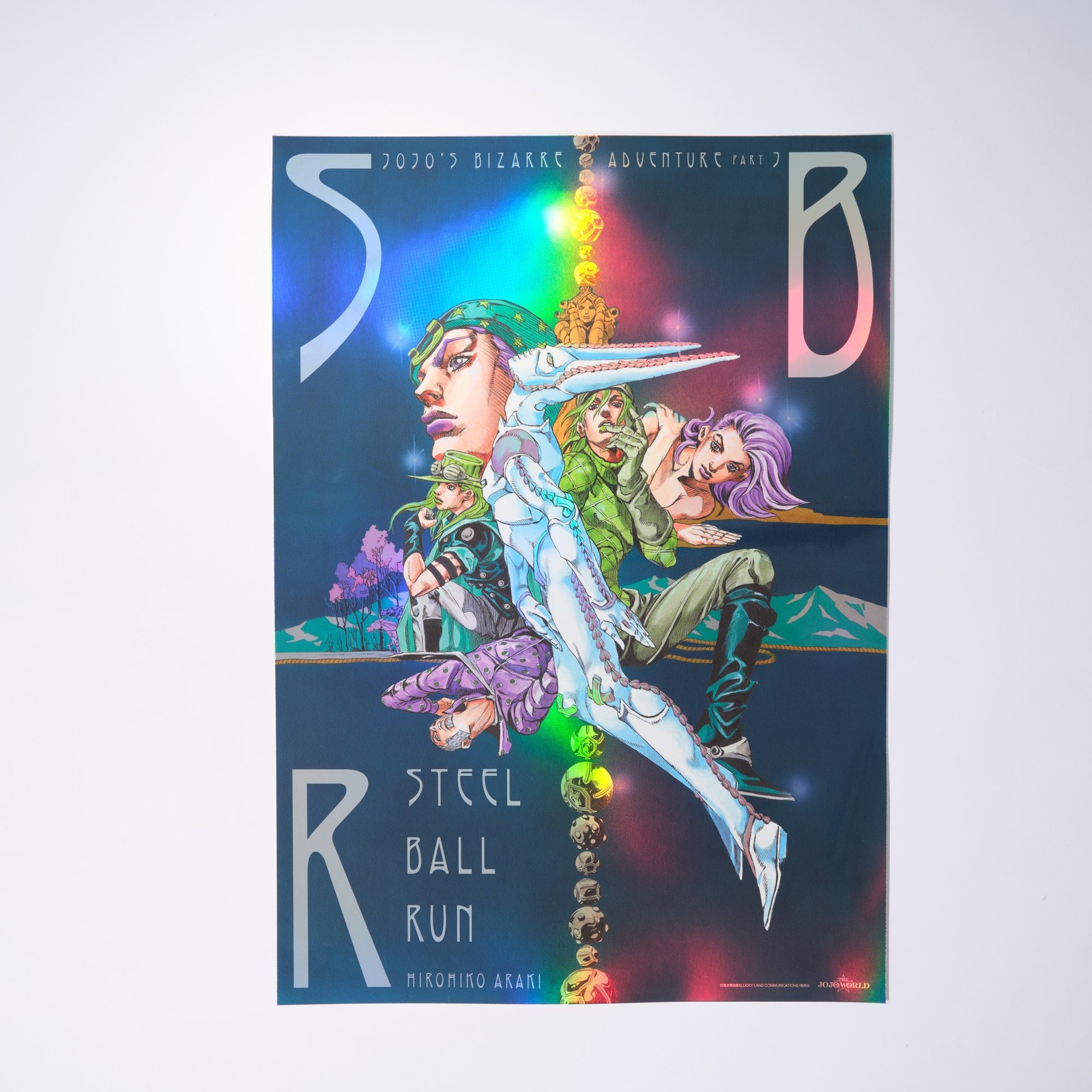 JoJo World Shibuya Steel Ball Run B3 Aurora Poster Hirohiko Araki Official