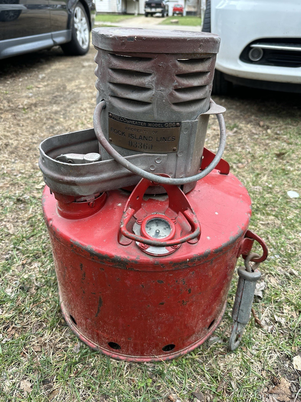 ANTIQUE Rock Island RR Train boxcar heater PRECO GB6 railroad RAILWAY