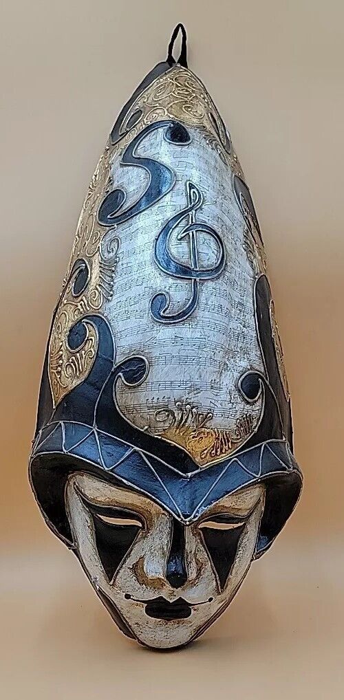 Authentic Venetian Large Mask IVAN MINIO Carnevale Paper Mache Venice Italy
