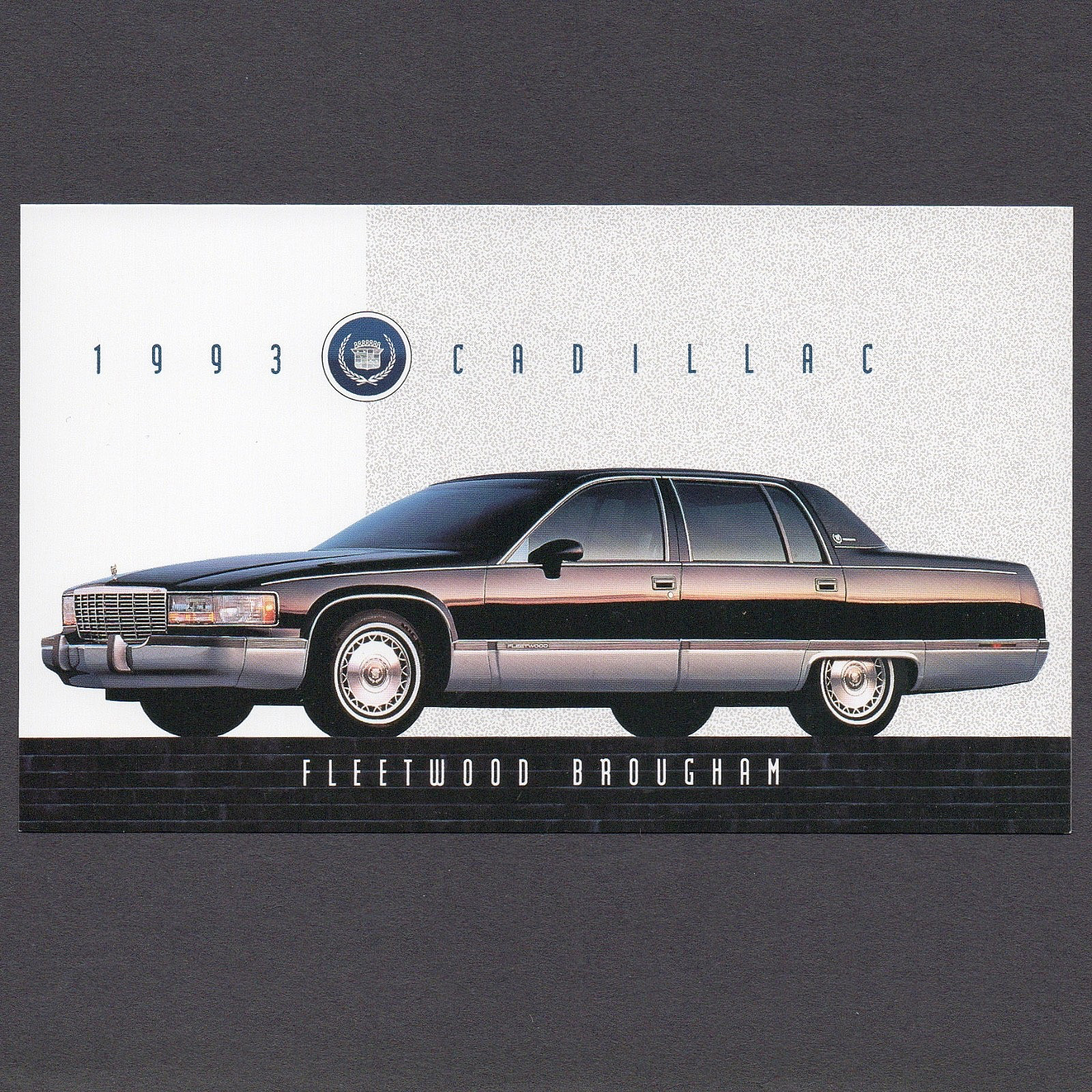 1993 Cadillac FLEETWOOD BROUGHAM 4Dr Sedan: Original Dealer Promotional POSTCARD