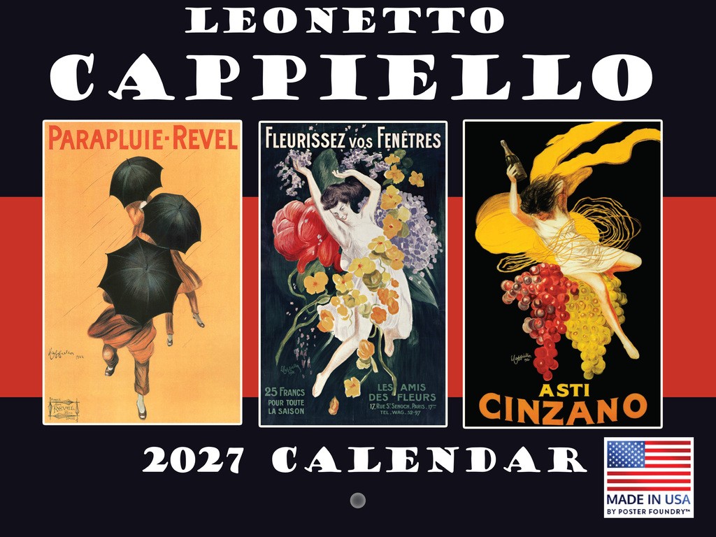 Leonetto Cappiello Vintage Drink Art Calendar 2027 Wall