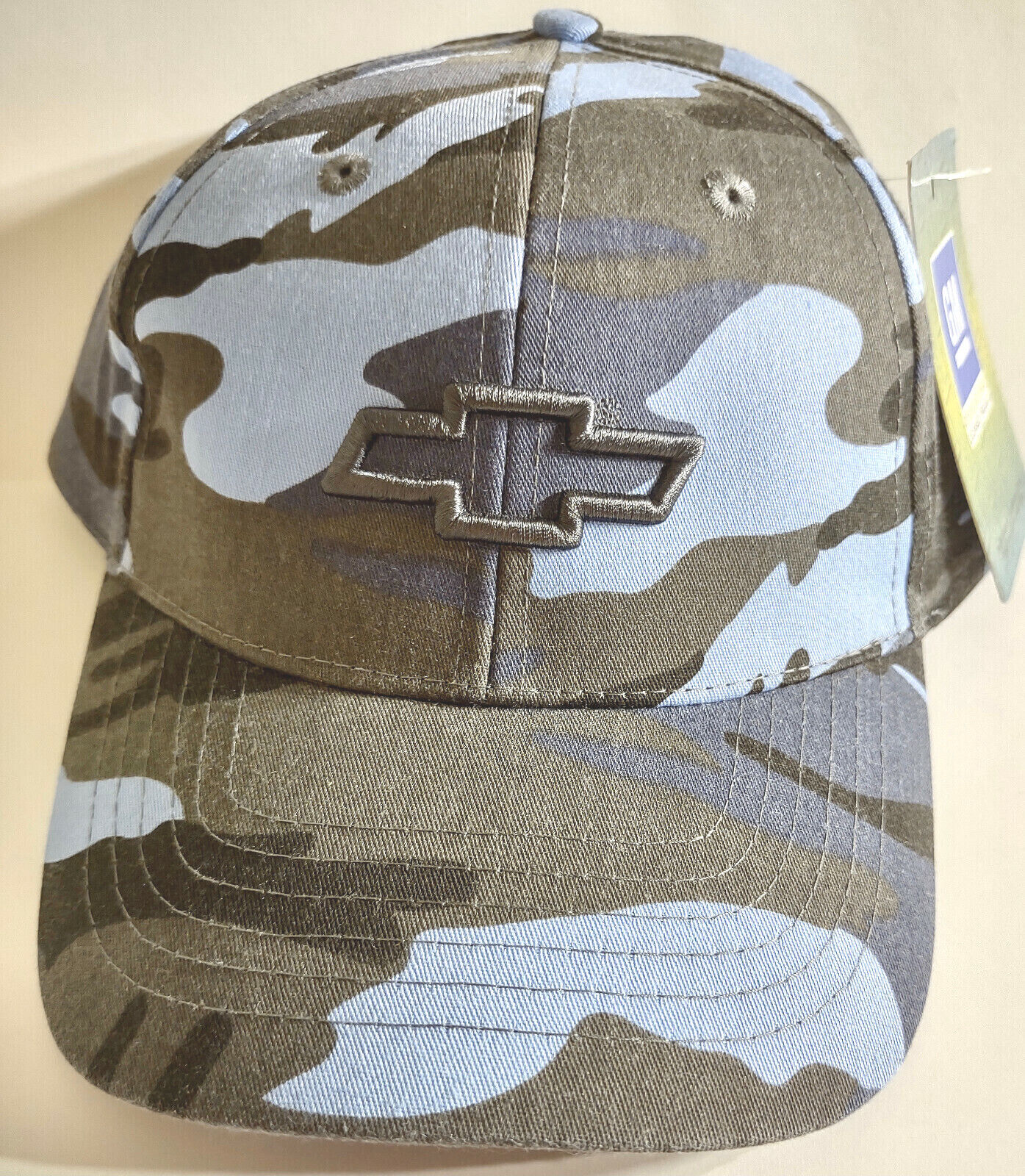 Chevy Camouflage Baseball Style Cap Bowtie Truck Car SUV Electric Vehicle GM USA