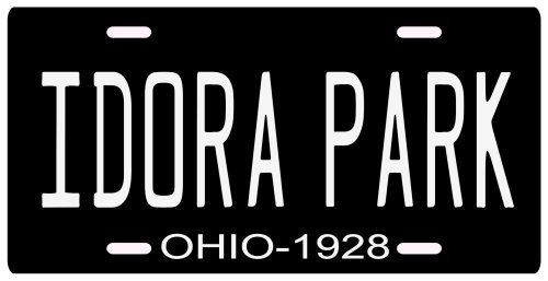 Idora Park Youngstown Amusement Park 1928 Ohio License plate Idora Park Youngstown Amusement Park 1928 Ohio License plate