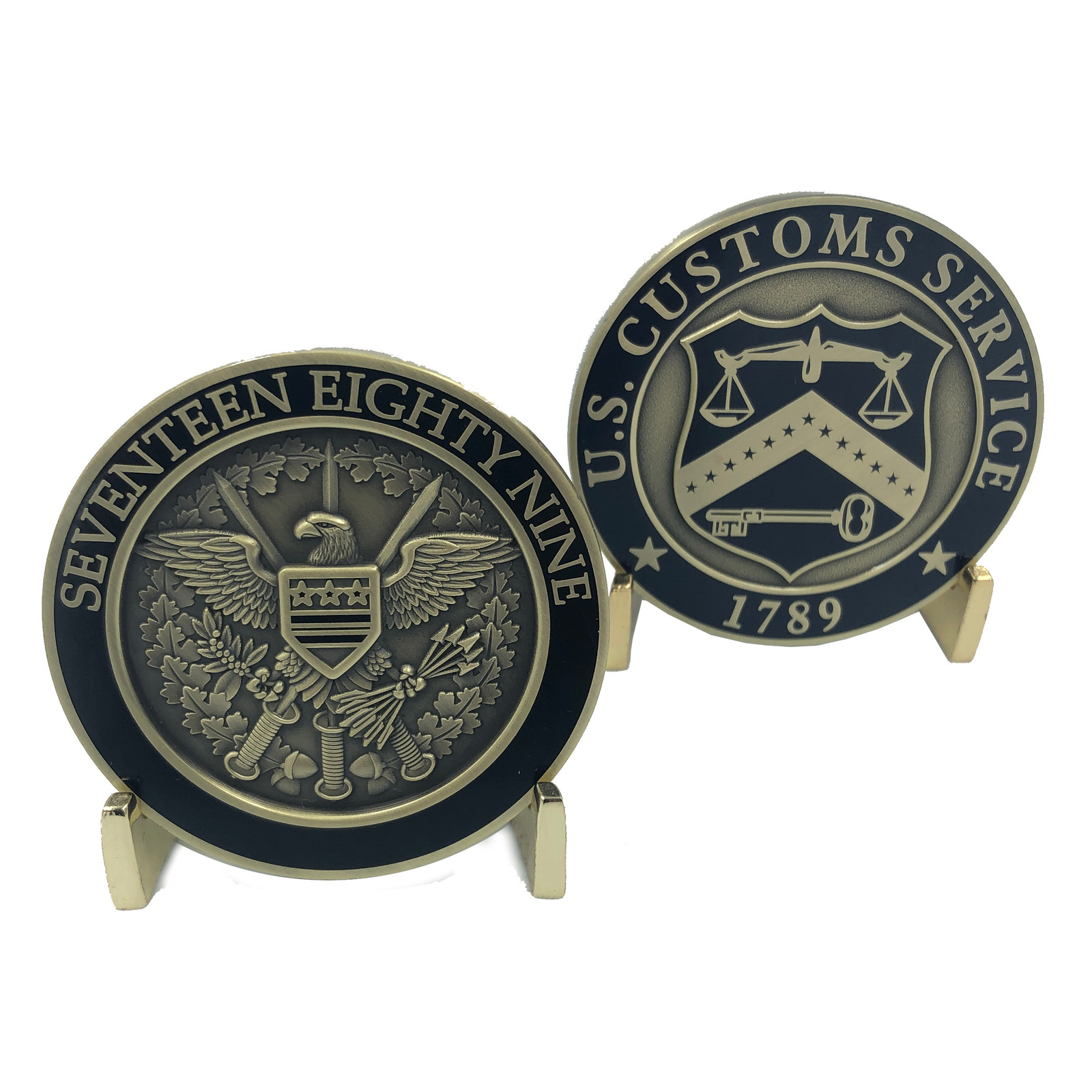 I-021 US Customs Service Legacy Challenge Coin 1789 Hard Enamel Treasury (pre CB I-021 US Customs Service Legacy Challenge Coin 1789 Hard Enamel Treasury (pre CB