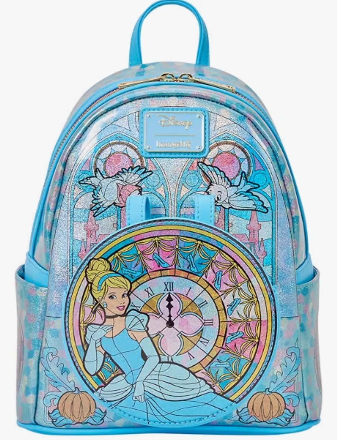 Loungefly Disney Princess Stained Glass Collection: Cinderella Mini Backpack NWT