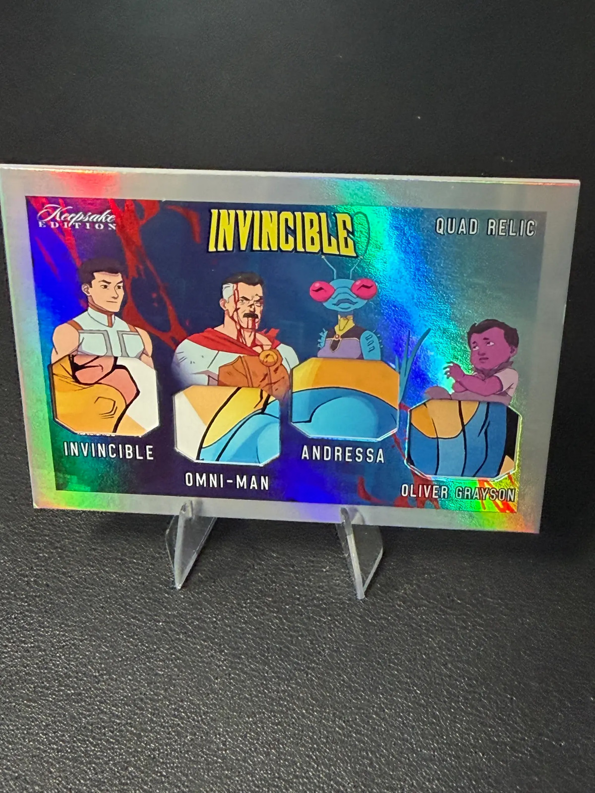 2026 Invincible #542 Quad Relic Invincible Omni-Man Free Pack Included