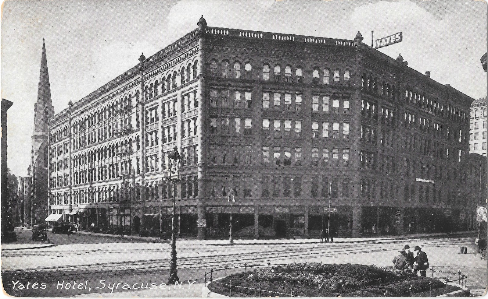 Yates Hotel Syracuse NY Divided Back Postmarked 1911 Litho Postcard