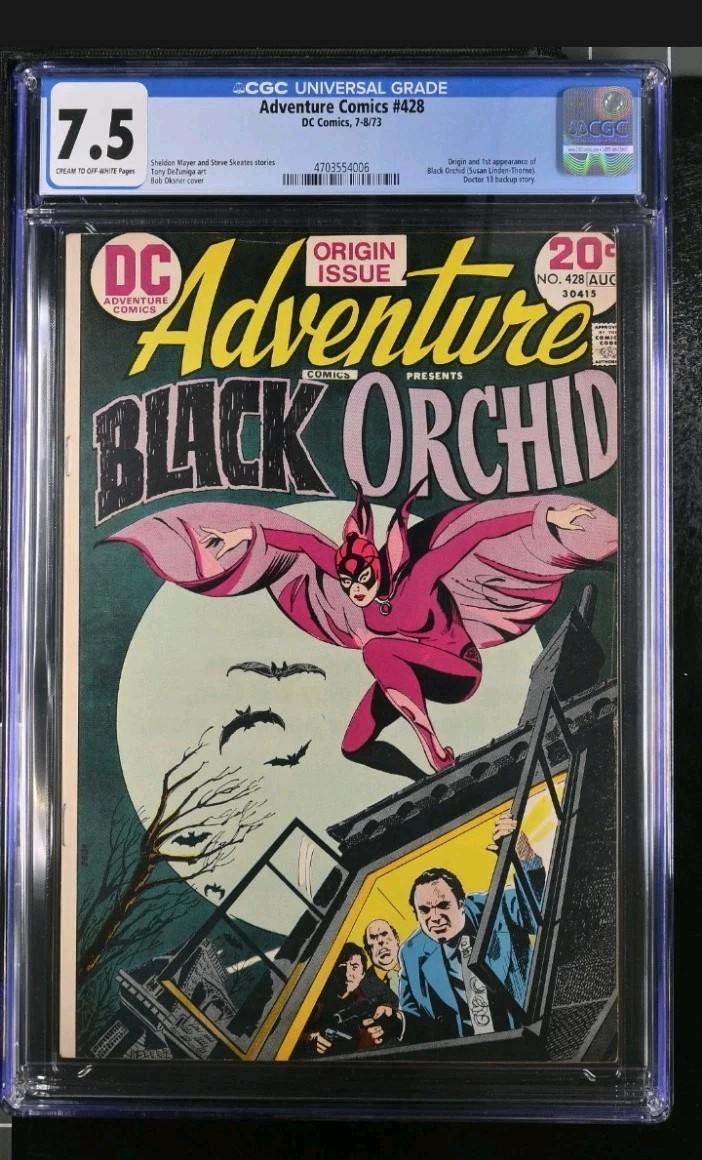 DC Adventure Comics #428 first appearance Black Orchid Origin Story 1973 CGC 7.5