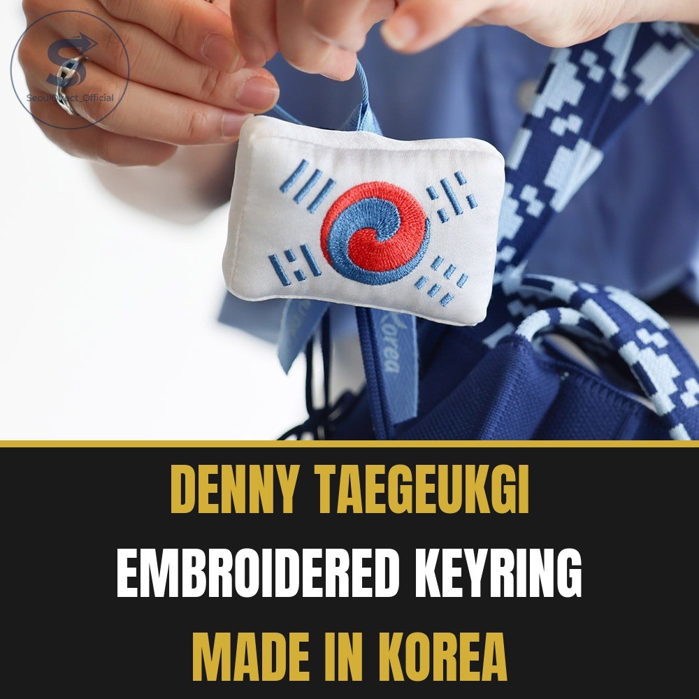 Korean Flag Keyring Denny Taegeukgi Embroidered MU:DS Team Korea Limited Edition