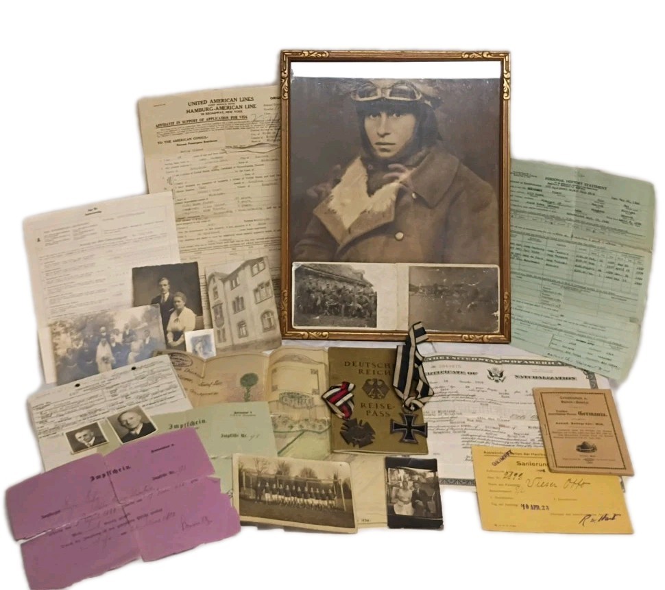 🔥WWI German Lt Pilot Otto M Vieser Archive Documented 1917 Crash & Cradle/Grave 🔥WWI German Lt Pilot Otto M Vieser Archive Documented 1917 Crash & Cradle/Grave
