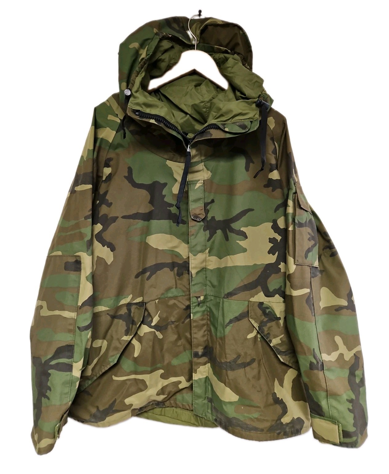 VTG Woodland Camo GoreTex Cold Weather Parka XL Hooded Jacket VTG Woodland Camo GoreTex Cold Weather Parka XL Hooded Jacket
