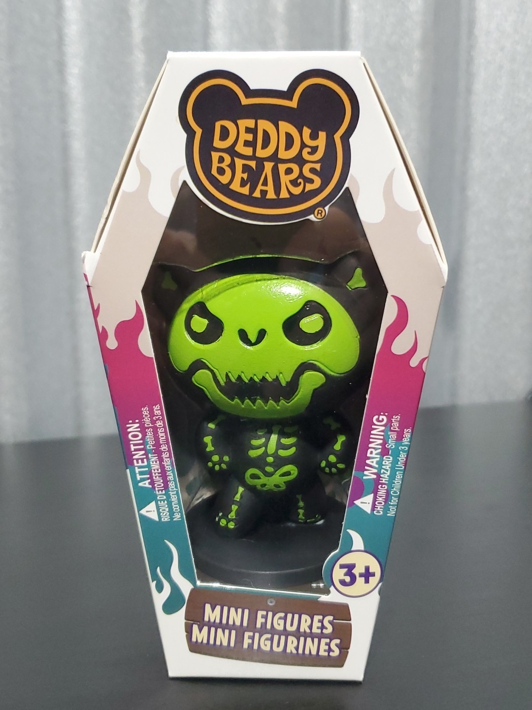 Deddy Bears Bones Glow in The Dark Mini Figurine NEW in Original Box