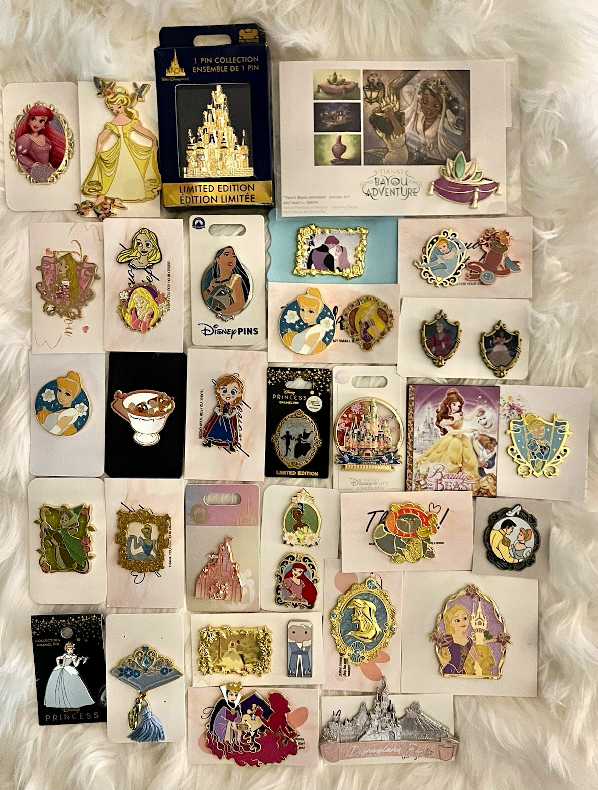 ATTN RESELLERS: PRINCESSES GALORE Collection of 37 Auth Disney Pins