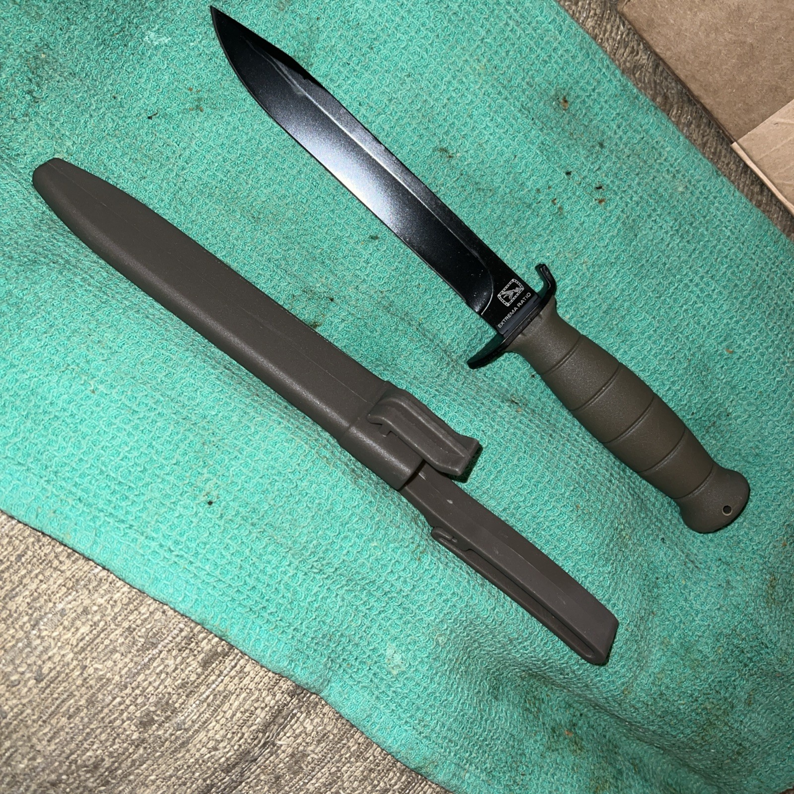 OD Green Military Fixed Blade Knife 6.5