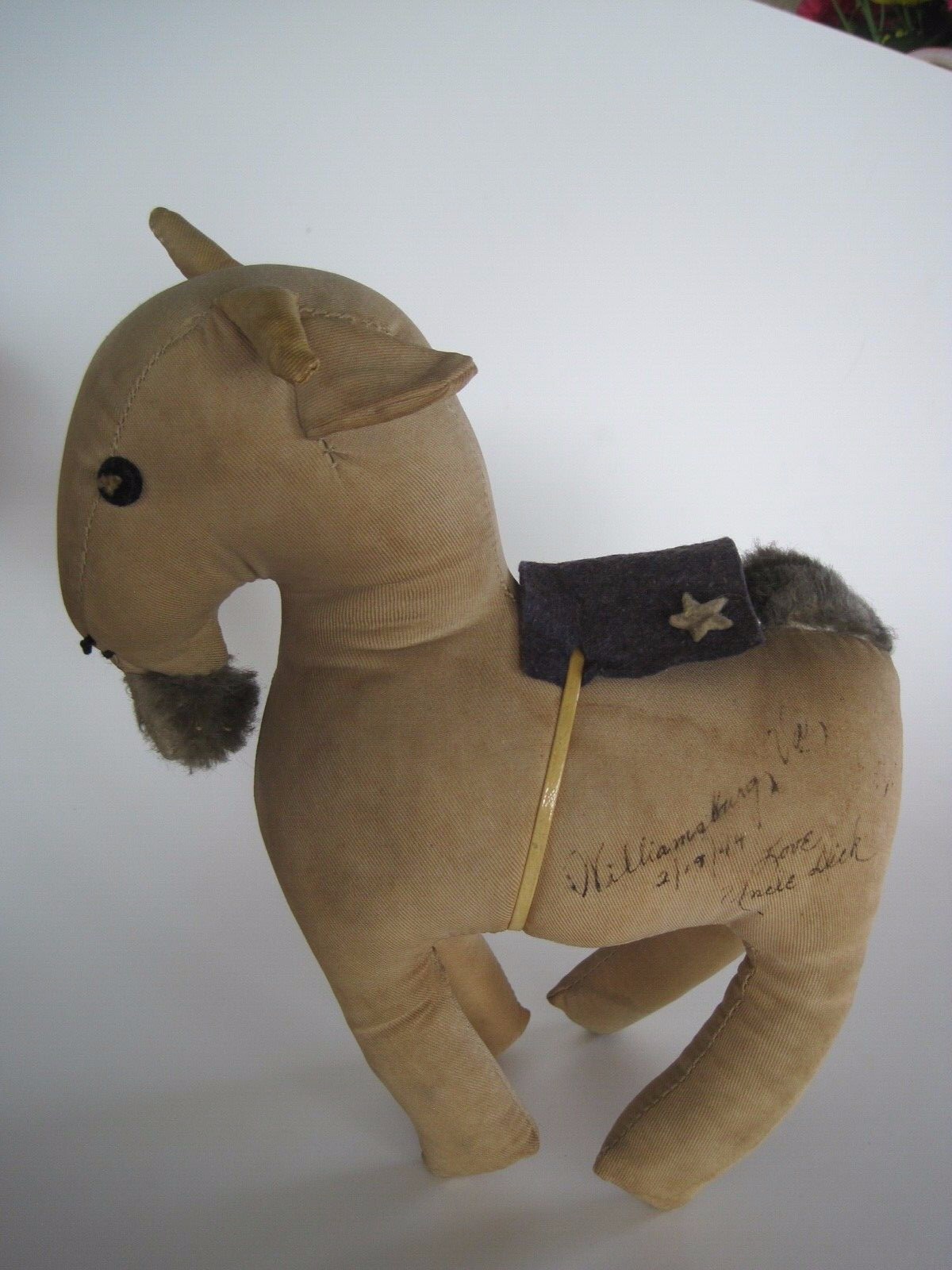 Williamsburg Goat Stuffed Souvenir Inscription 1944 Antique 8 Williamsburg Goat Stuffed Souvenir Inscription 1944 Antique 8