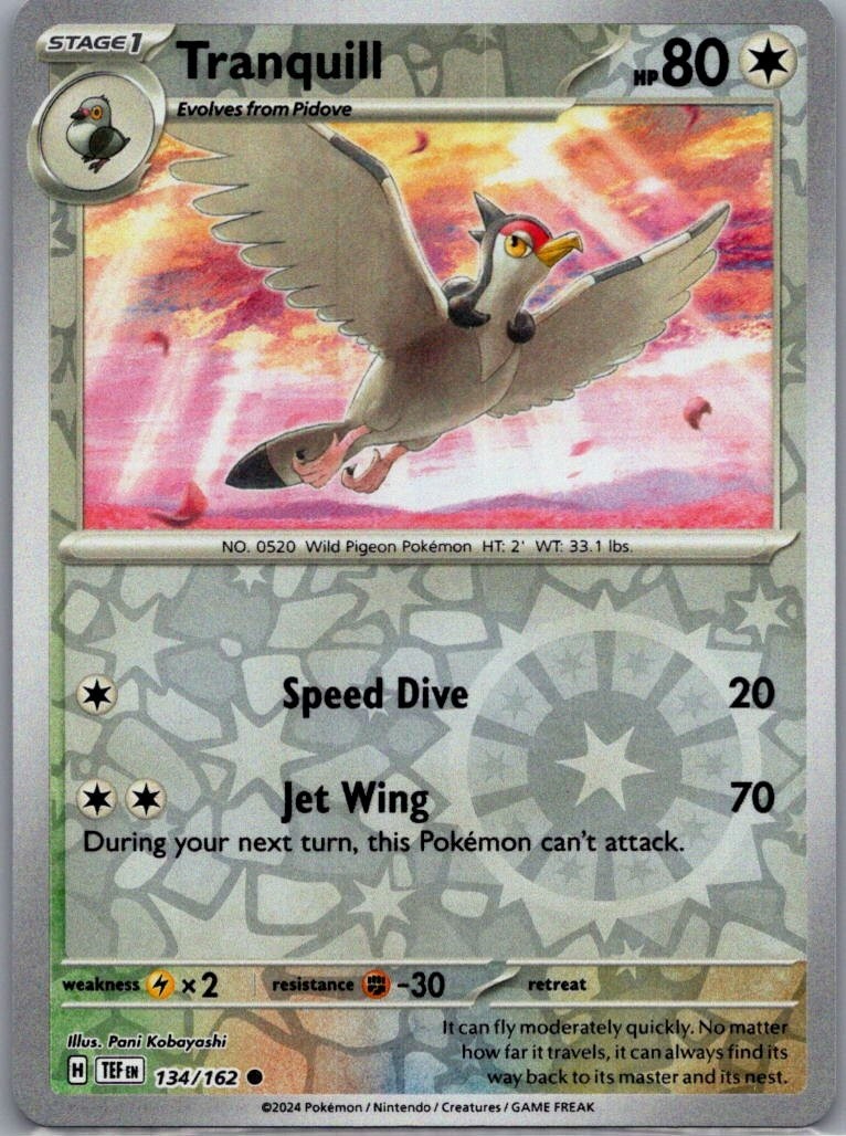 SV05: Temporal Forces #134/162 Tranquill Reverse Holo
