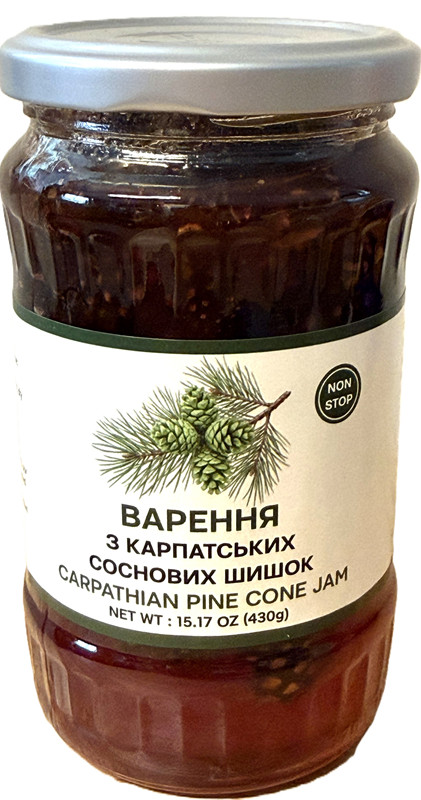 Carpathian Pine Cone Jam Premium Glass Jar 15.17 oz / 430 g 
